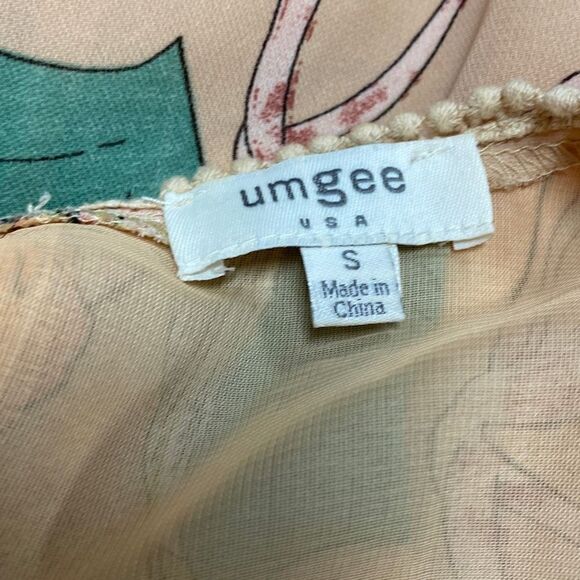 Umgee Floral Sleeveless Dress Size Small - Picture 5 of 6